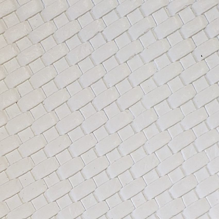 Vinyl Basket Weave White - Click Image to Close