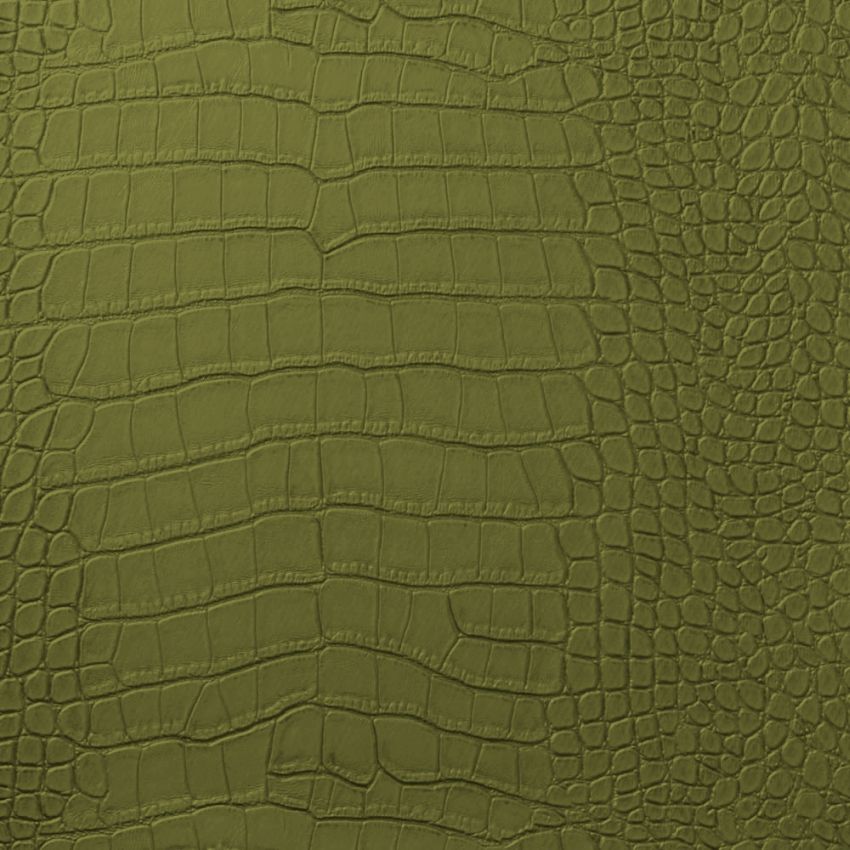 Vinyl Crocodile Olive - Click Image to Close