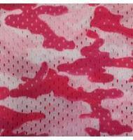 Camouflage Print Football Mesh Pink