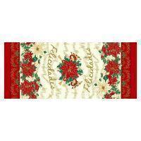 Poly Poplin Christmas Tablecloths Fabric Style# 10013