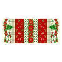 Poly Poplin Christmas Tablecloths Fabric Style# 10019